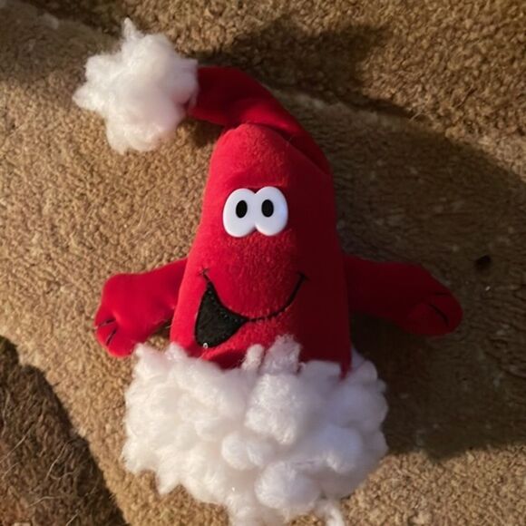 Collectible Vintage Retired Dandee Merry Beans Eckerd’s red Christmas plush - Picture 3 of 6